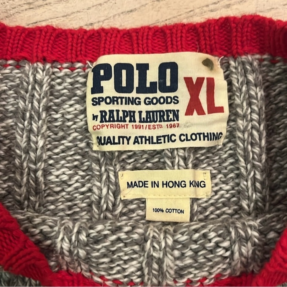 Vintage Ralph Lauren Men's XL Crew Knit Sweater - Picture 4 of 6